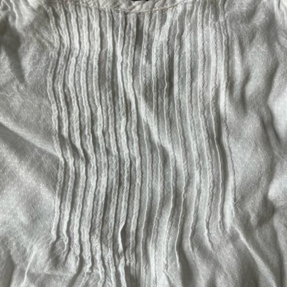 EUC Abercrombie & Fitch Elegant Ruffle Sleeves White Women's Top (Small) Lined - Picture 4 of 9